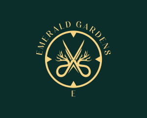 Plant Scissor Gardener  logo design