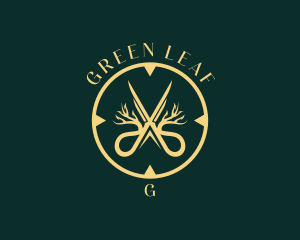 Plant Scissor Gardener  logo design