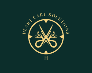 Plant Scissor Gardener  logo design