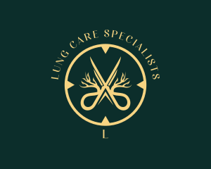 Plant Scissor Gardener  logo design