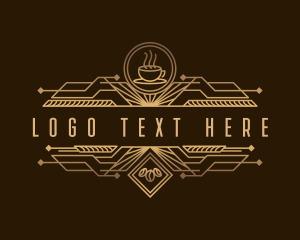 Art Deco - Coffee Bistro Cafe logo design