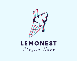 Sweet Ice Cream Dessert Logo