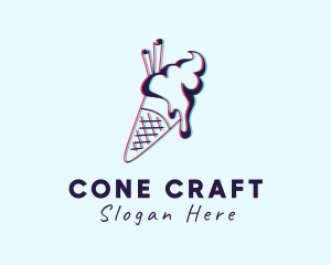 Sweet Ice Cream Dessert logo design