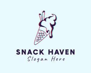 Sweet Ice Cream Dessert logo design