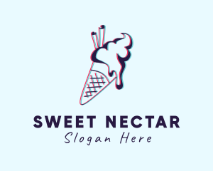 Sweet Ice Cream Dessert logo design