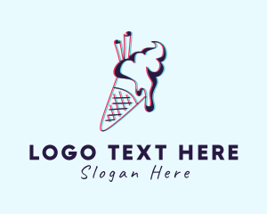 Ice Cream - Sweet Ice Cream Dessert logo design