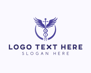 Telemedicine - Medical Caduceus Healthcare logo design