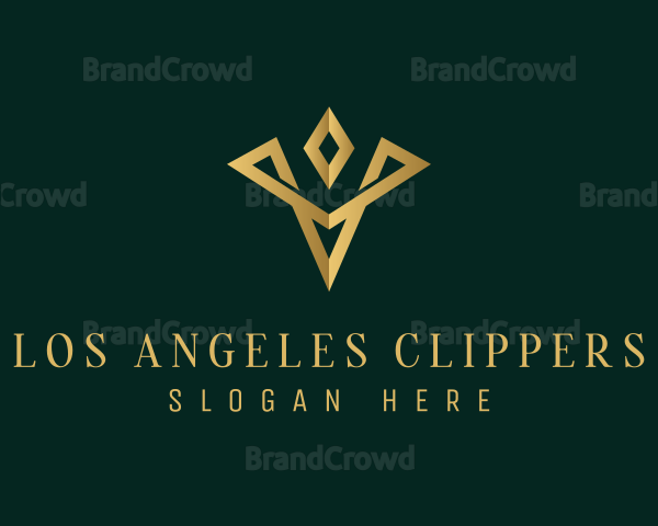 Luxury Diamond Letter V Logo