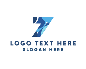 Seven - Generic Pattern Number 7 logo design