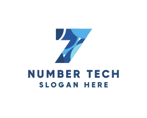 Number - Generic Pattern Number 7 logo design