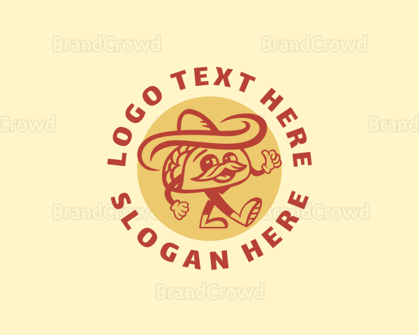 Mexican Sombrero Taco Logo