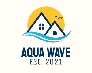 Sunny Wave House Realty logo design