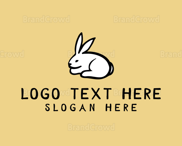 Rabbit Animal Cartoon Logo