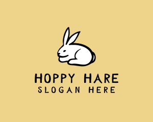 Rabbit Animal Cartoon logo design