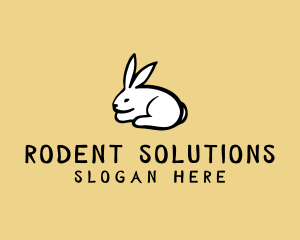 Rabbit Animal Cartoon logo design