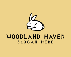 Rabbit Animal Cartoon logo design