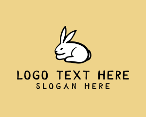 Woodland - Rabbit Animal Cartoon logo design