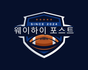 Sport American Football Shield logo design