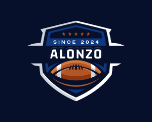 Sport American Football Shield logo design