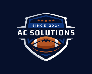 Sport American Football Shield logo design