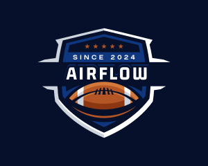 Sport American Football Shield logo design