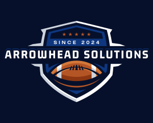 Sport American Football Shield logo design