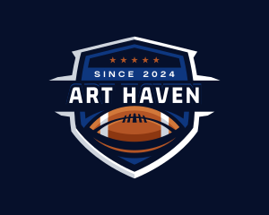 Sport American Football Shield logo design