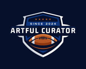 Sport American Football Shield logo design