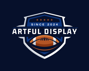 Sport American Football Shield logo design