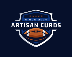 Sport American Football Shield logo design