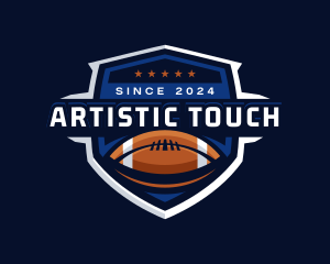 Sport American Football Shield logo design