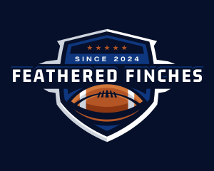 Sport American Football Shield logo design