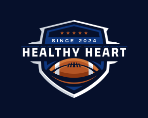 Sport American Football Shield logo design