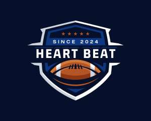 Sport American Football Shield logo design