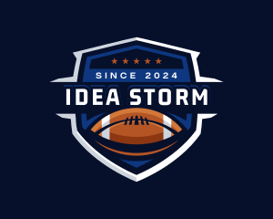 Sport American Football Shield logo design