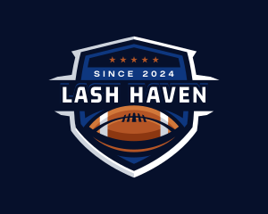 Sport American Football Shield logo design