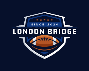 Sport American Football Shield logo design