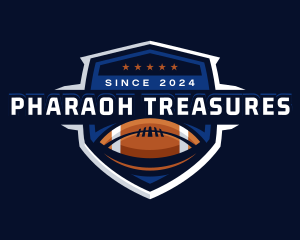 Sport American Football Shield logo design