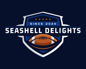 Sport American Football Shield logo design