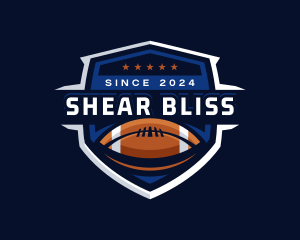 Sport American Football Shield logo design