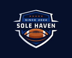 Sport American Football Shield logo design