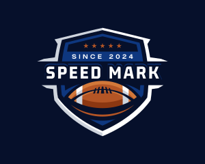 Sport American Football Shield logo design