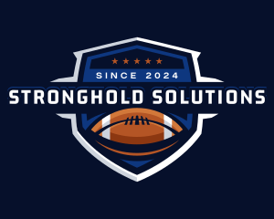 Sport American Football Shield logo design