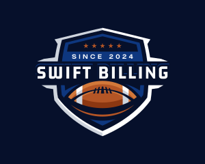 Sport American Football Shield logo design