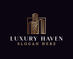 Luxury Real Estate City logo design