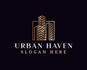 Luxury Real Estate City logo design