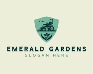 Lawn Mower Lawn Gardening  logo design