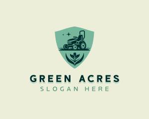 Lawn Mower Lawn Gardening  logo design