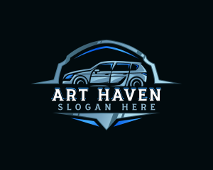 Modern Car Automobile Emblem logo design