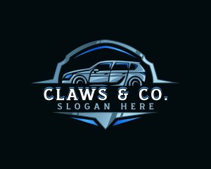 Modern Car Automobile Emblem logo design